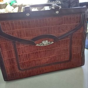 Marc Chantal faux leather laptop/briefcase